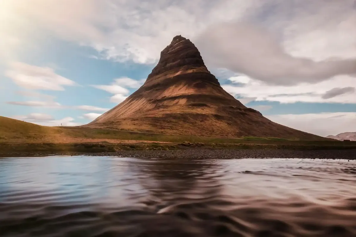 Kirkjufell mountain on a private Snæfellsnes Peninsula tour